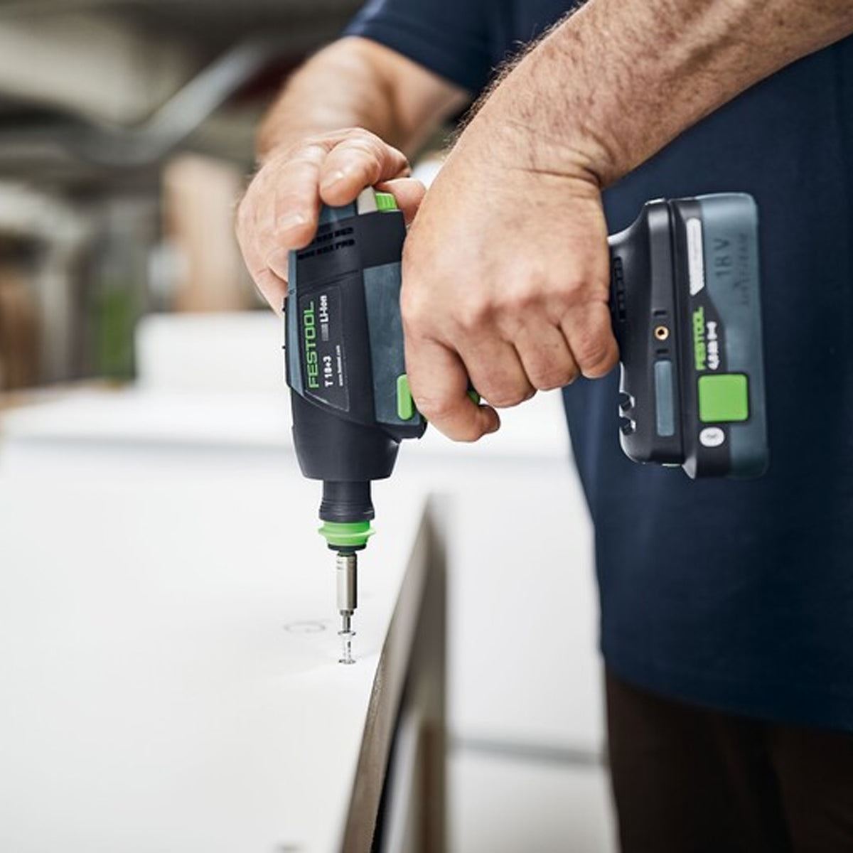 Festool T 18+3 HPC 4.0 I-Set GB 18V Brushless Drill Driver With 2 x 4.0Ah Batteries, Charger In Case - 577610
