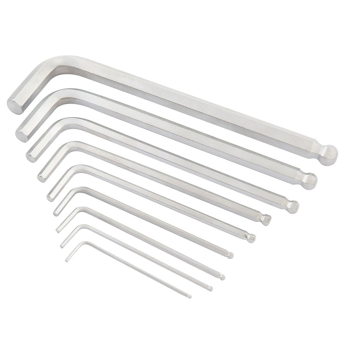 Kendo Long Arm Ball End Hex Key Set 9 Pieces