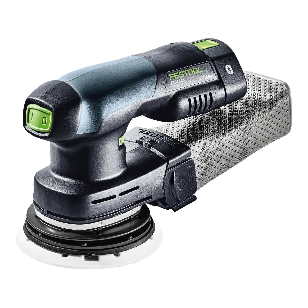 Festool ETSC 125 3,0 I-Plus 18V Brushless Eccentric Sander with 2 x 3.0Ah Batteries, Charger & Case 578855