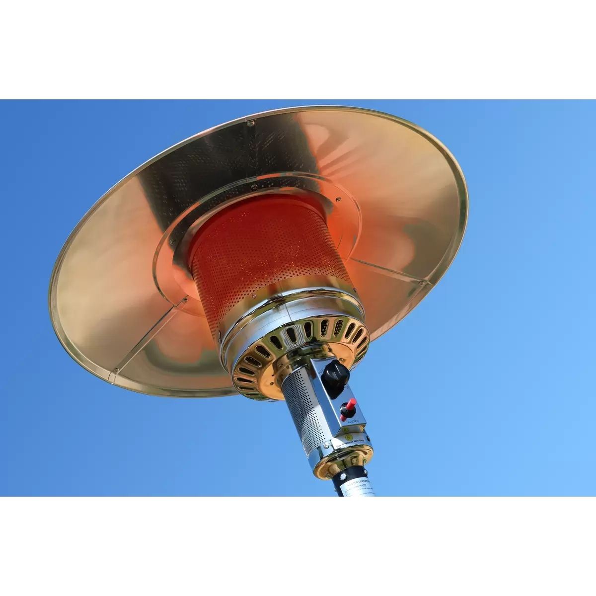 Sealey DG2 Dellonda Commercial & Domestic Outdoor Garden Gas Patio Heater Stainless Steel 13kW