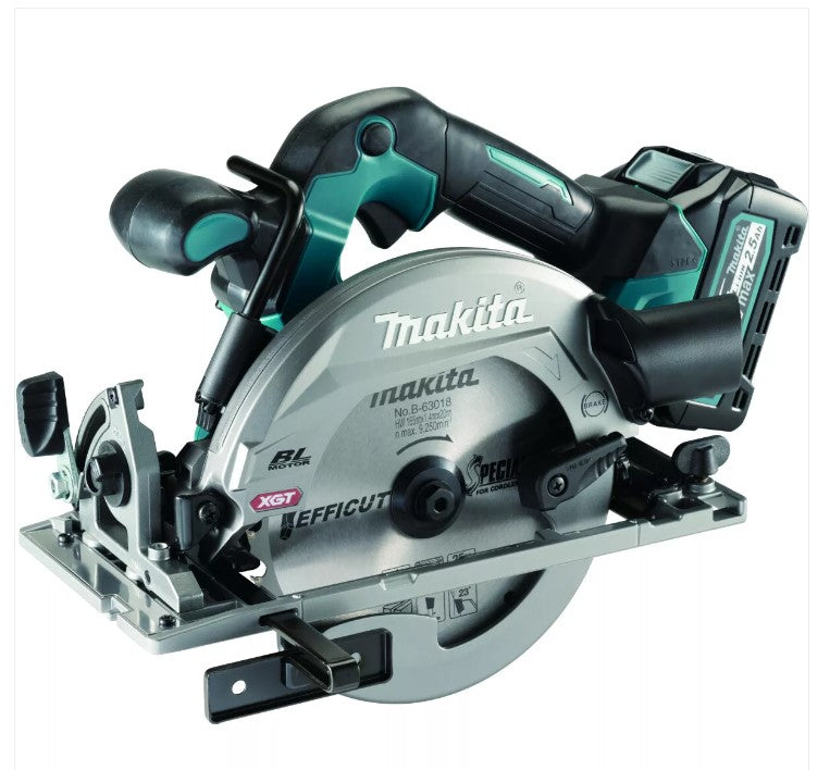 Makita HS012GZ01 40V Brushless 165mm Circular Saw with 1 x 2.5Ah Battery Charger & Case