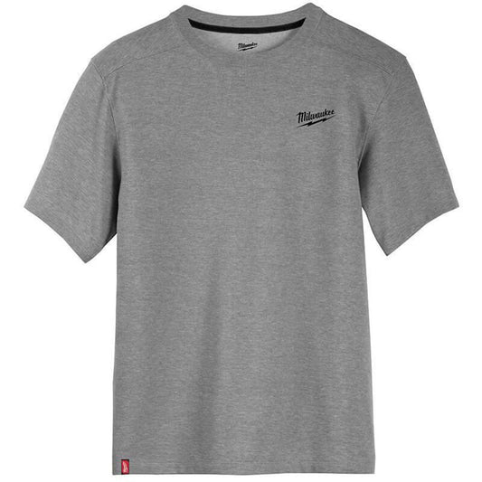 Milwaukee Grey Hybrid Short Sleeve T-Shirt - Medium 4932492969