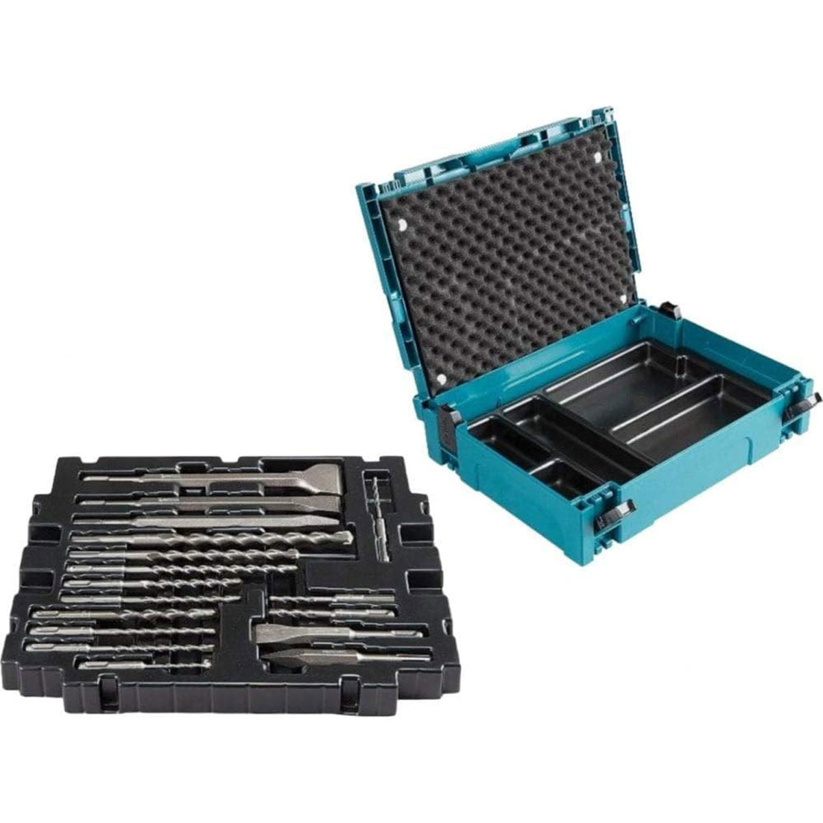 Makita B-52059 SDS Plus Drill Bit & Chisel Set In MakPac Case 17 Piece