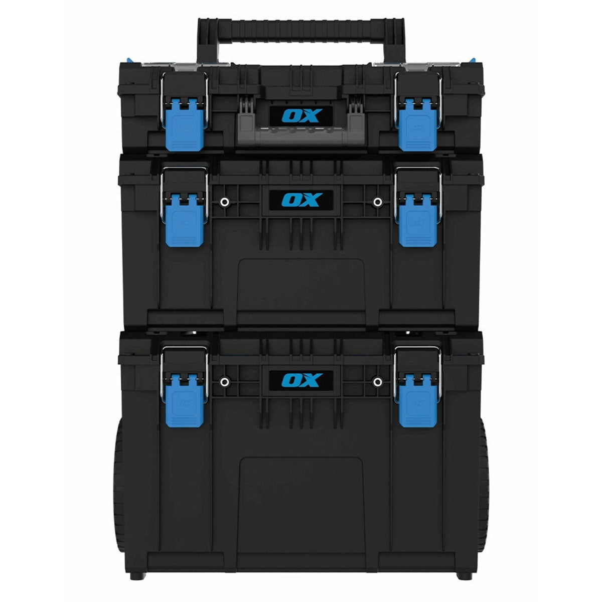 OX ToolTrek Pro Modular Storage System 3 Piece Set Heavy Duty with Wheeled OX-P600703