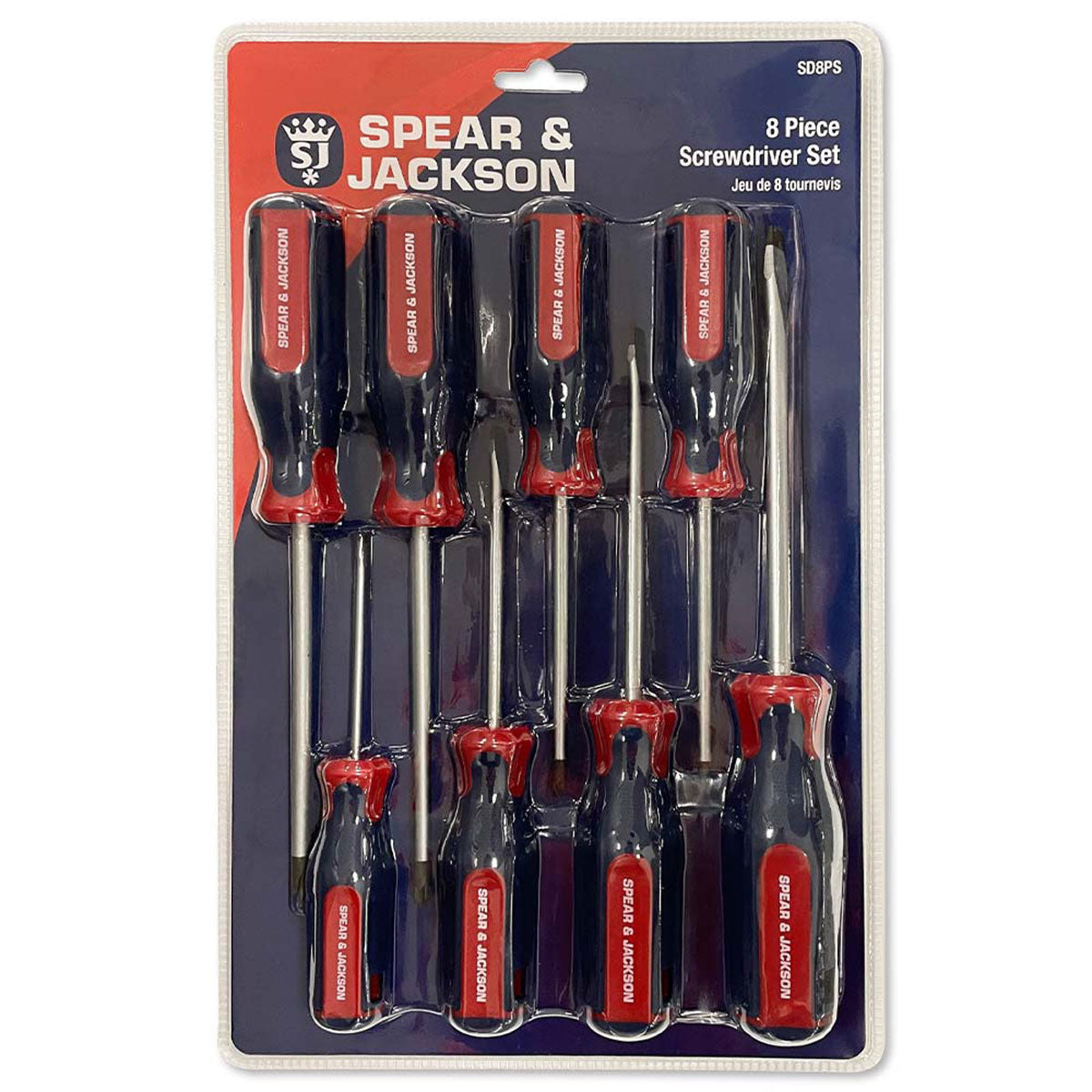 Spear & Jackson Screwdriver Set Of 8 Piece SD8PS
