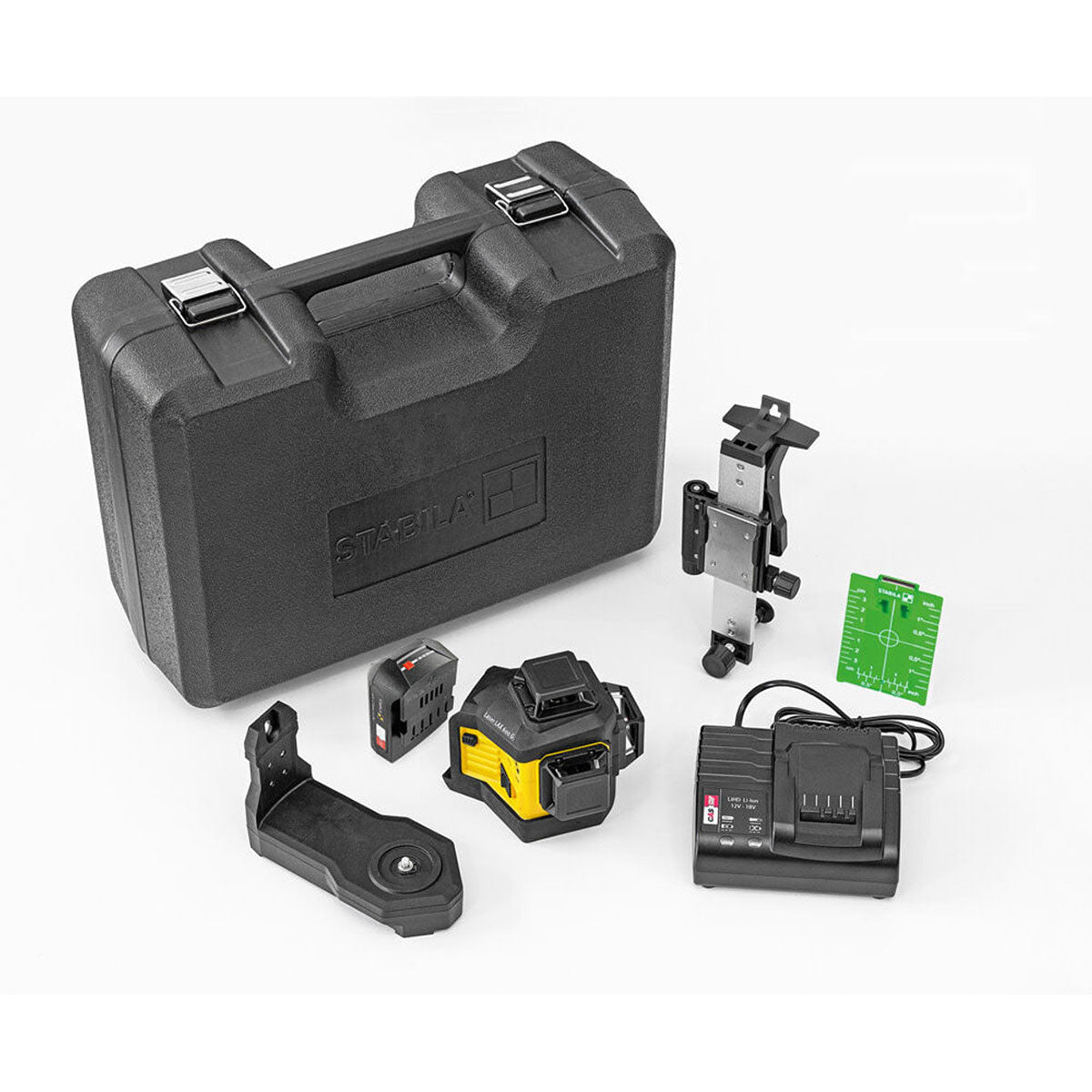 Stabila STB-LAX600GB 12V Green Multi-line Laser With 1 x 2.0Ah CAS Battery, Charger & Case