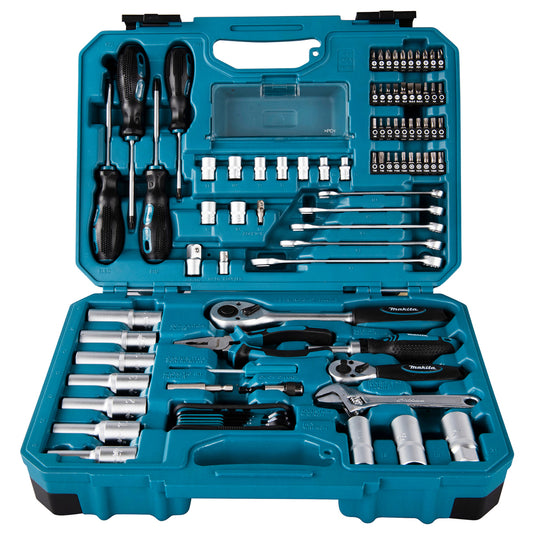 Makita 87 Piece Mechanics Tool Kit General Maintenance E-08458