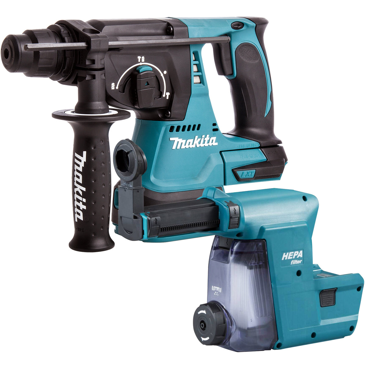 Makita DHR242Z 18V SDS+ Brushless 24mm Rotary Hammer Drill Body with Dust Extraction System