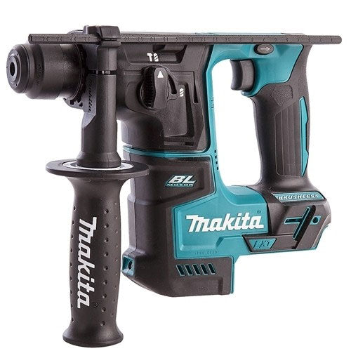 Makita 18V 2 Speed Combi Drill & SDS+ Brushless 17mm Rotary Hammer Drill T4TKIT-457