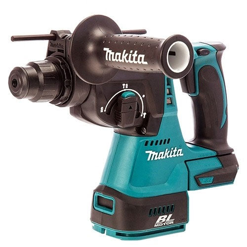 Makita 18V 2 Speed Combi Drill & SDS+ Brushless 24mm Rotary Hammer Drill T4TKIT-459