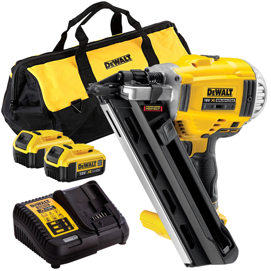 Dewalt DCN692 18V Brushless First Fix Framing Nailer with 2 x 4.0Ah Battery & Charger T4TKIT-826