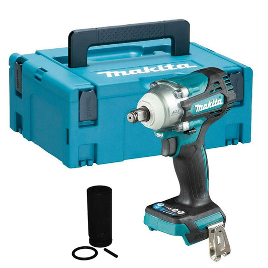 Makita DTW300Z 18V 1/2" Brushless Impact Wrench with Makpac Case & Impact Socket