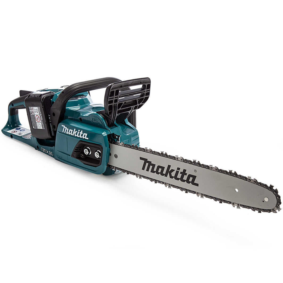 Makita DUC405PT2 36V Brushless Chainsaw 40cm with 2 x 5.0Ah Batteries & Charger