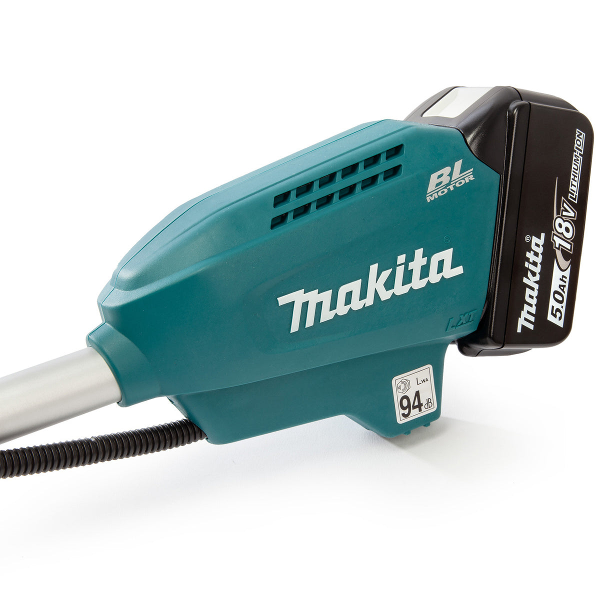 Makita DUR191URT8 18V Cordless Split Shaft Brush Cutter with 1 x 5.0Ah Battery & Charger
