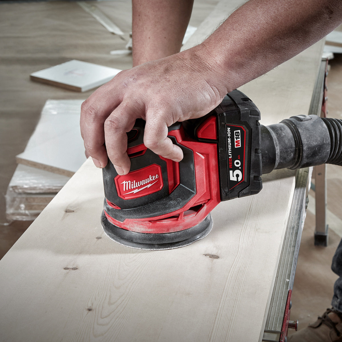 Milwaukee M18 PP5C-503B 18V FUEL Woodworking 5 Piece Kit with 3 x 5.0Ah Batteries & Charger 4933480469