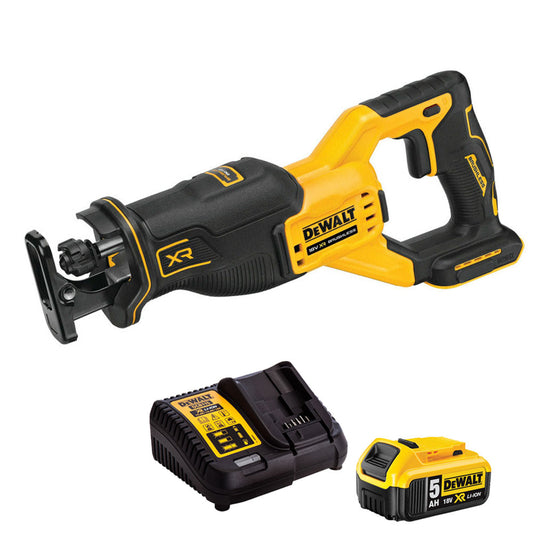 Dewalt DCS382N 18V Brushless Reciprocating Saw with 1 x 5.0Ah Battery & Charger