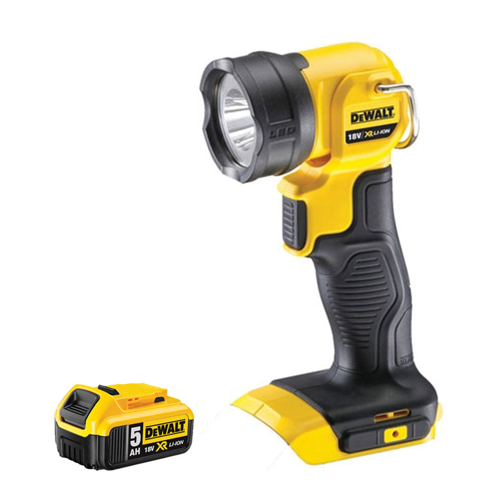 DeWalt DCL040N 18V Cordless Work Light Torch with 1 x 5.0Ah Battery