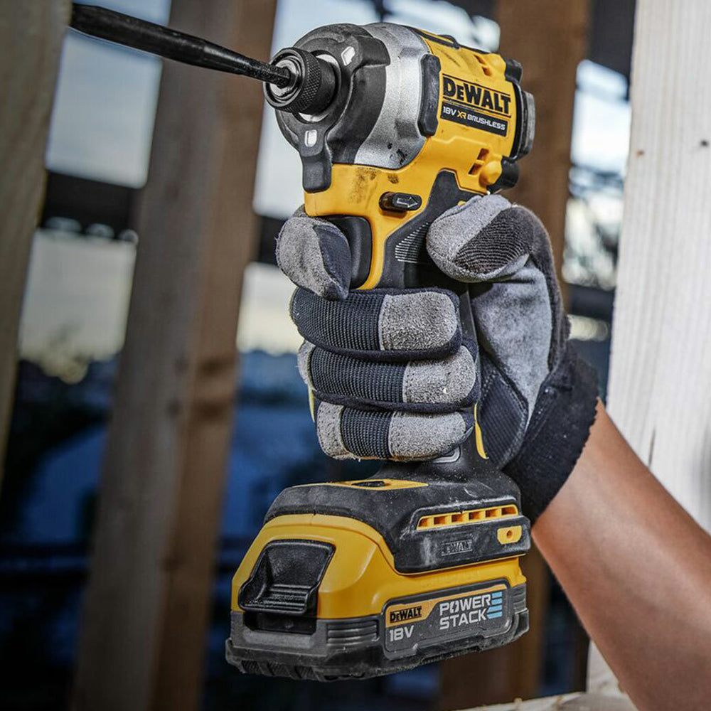 Dewalt DCK2050E2T 18V XR Brushless Combi Drill & Impact Driver With Powerstack Batteries Charger