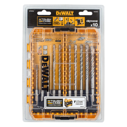 Dewalt DT70753-QZ Extreme SDS+ Masonry Drill Bit Set 10 Piece - SPL