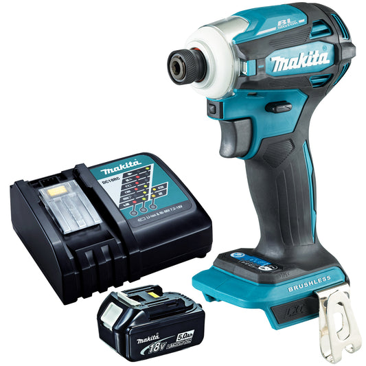 Makita DTD172Z 18V Brushless Impact Driver With 1 x 5.0Ah Battery & Charger