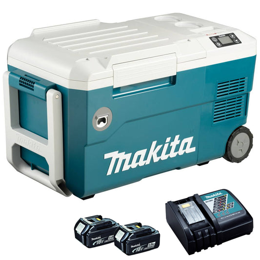 Makita DCW180RTE 18V Cooler Warmer Box with 2 x 5.0Ah Batteries & Charger