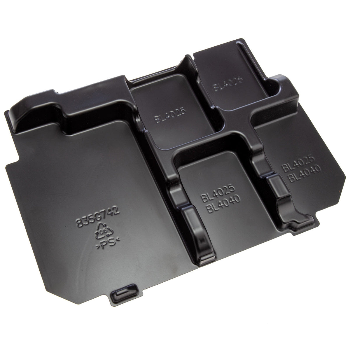 Makita 835G74-2 Inlay Tray for Makpac Case, XGT Battery & Charger