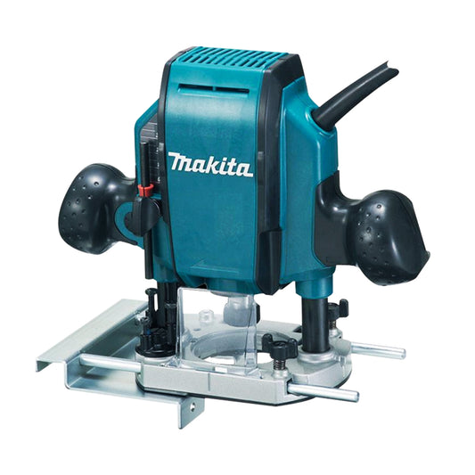 Makita RP0900X/2 Heavy Duty 1/4" or 3/8" Plunge Router 240V In Case