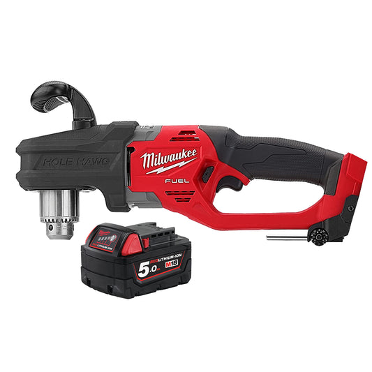 Milwaukee M18 CRAD2-0X 18V Brushless Angle Drill Driver with 1 x 5.0Ah Battery
