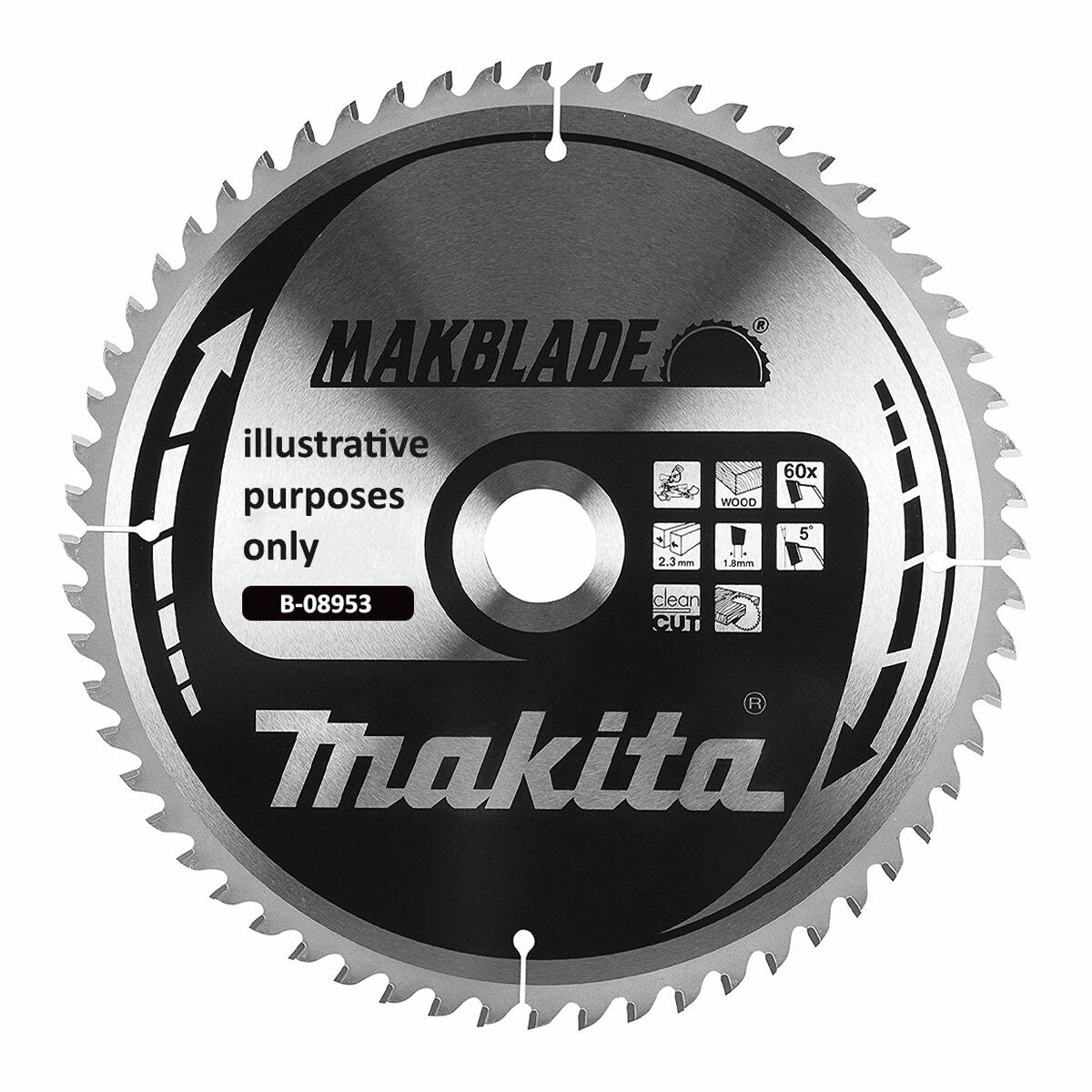 Makita 190mm 60T Makblade Plus Mitre Saw Cut Blade B-32580