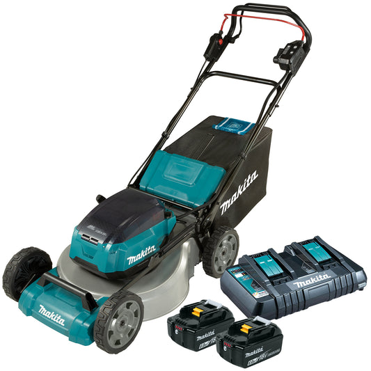 Makita DLM462PG2 36V Brushless Lawn Mower 460mm with 2 x 6.0Ah Batteries & Charger