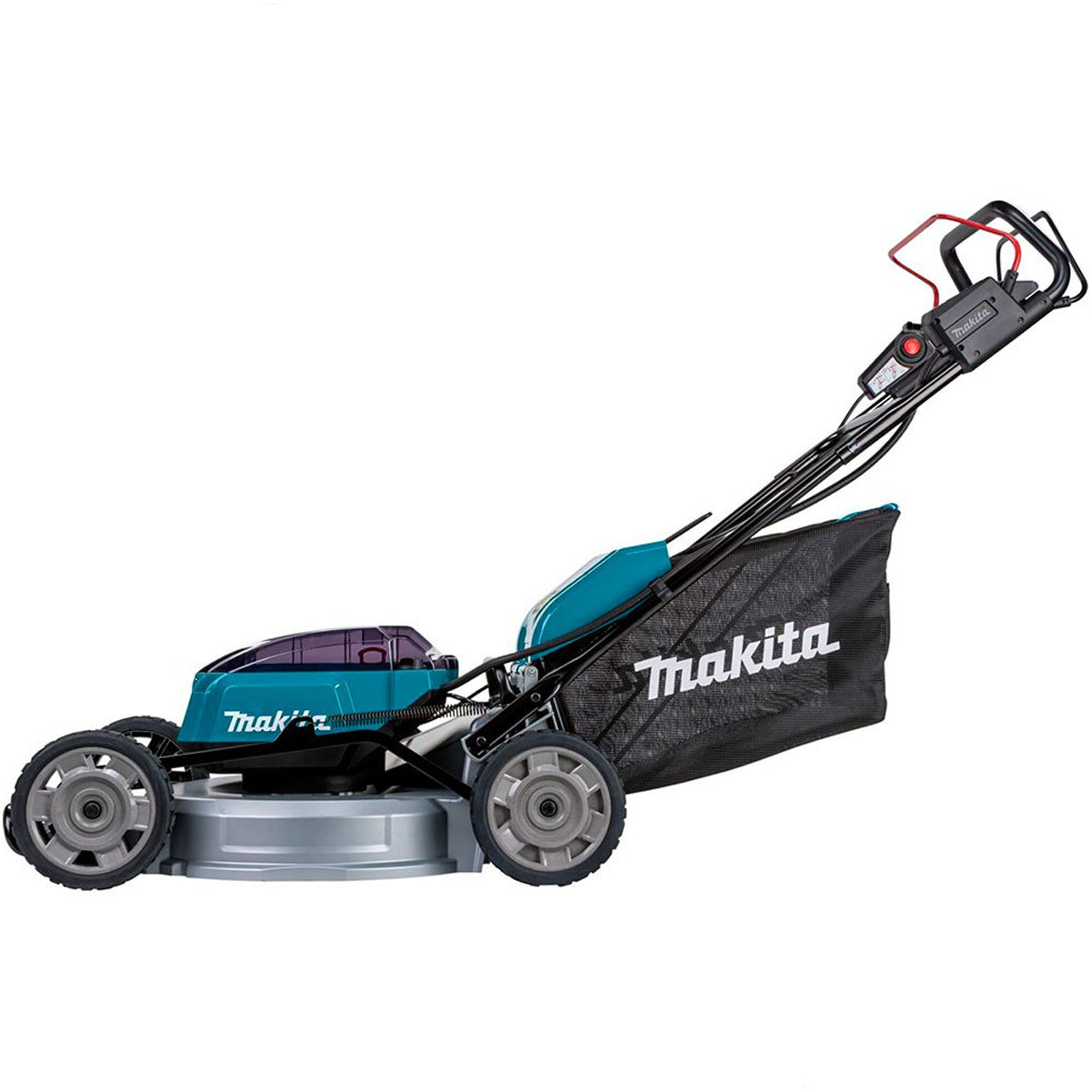 Makita DLM533PT4 36V LXT Brushless 530mm Lawn Mower With 4 x 5.0Ah Batteries & Twin Port Charger
