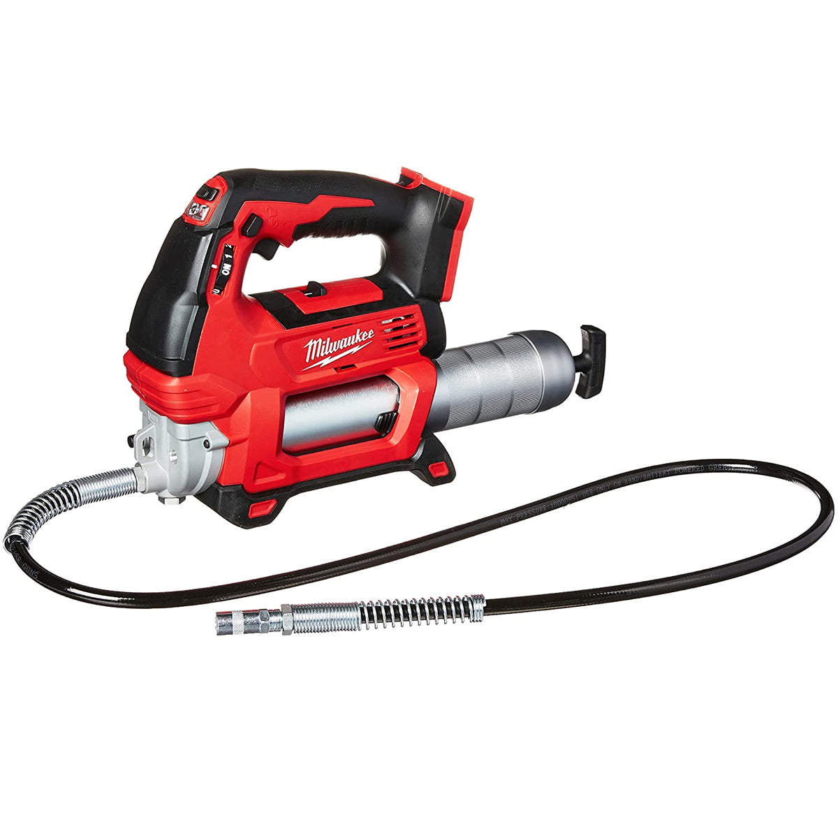 Milwaukee M18GG-0 18V M18 Grease Gun with 1 x 5.0Ah Battery Charger & Bag