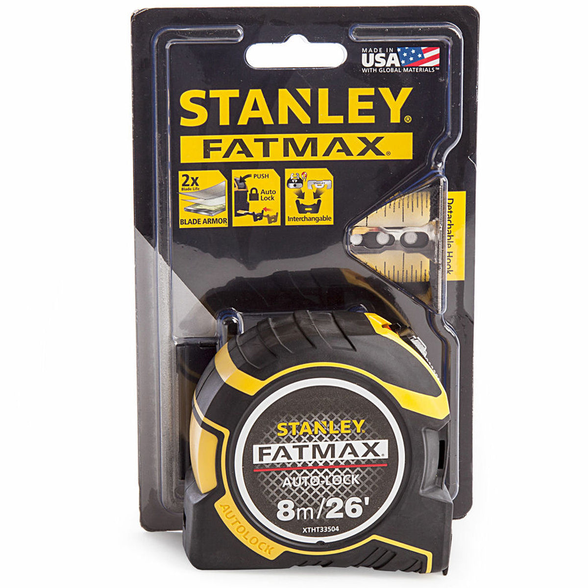 Stanley XTHT0-33504 FatMax Pro Autolock Pocket Tape 8m/26ft STA033504
