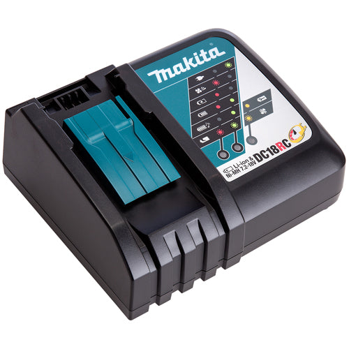 Makita DGA452Z 18V 115mm Angle Grinder with 1 x 5.0Ah Battery Charger & Tool Bag