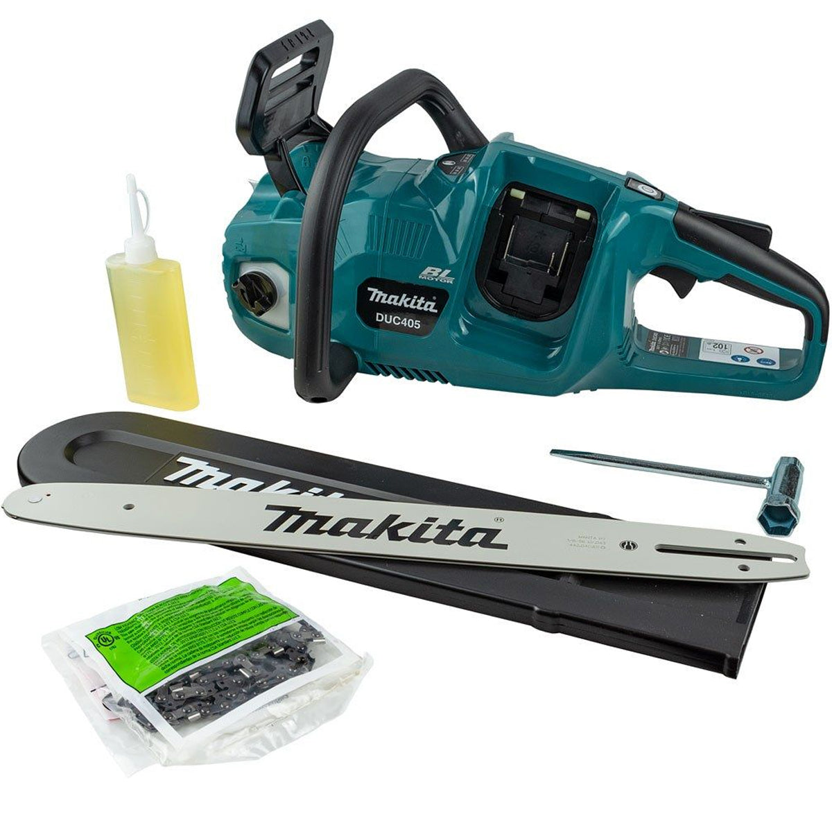 Makita DUC405Z Twin 36V/18V LXT Brushless Chainsaw With 1 x 5.0Ah Battery & Charger