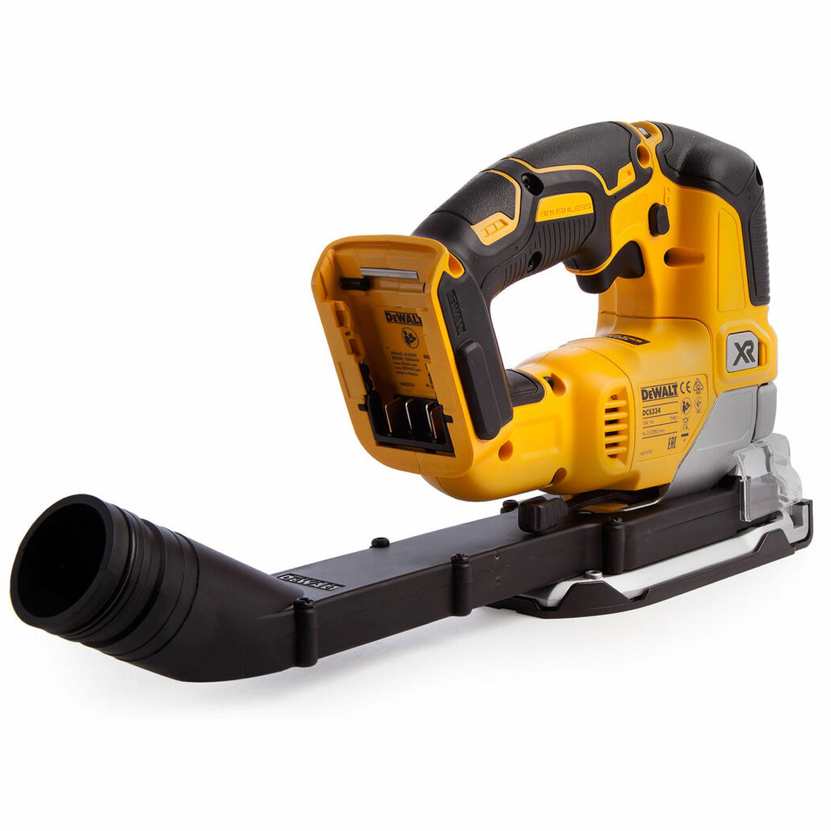 DeWalt DCS334N 18V Brushless Top Handle Jigsaw with 1 x 5.0Ah Battery & Charger