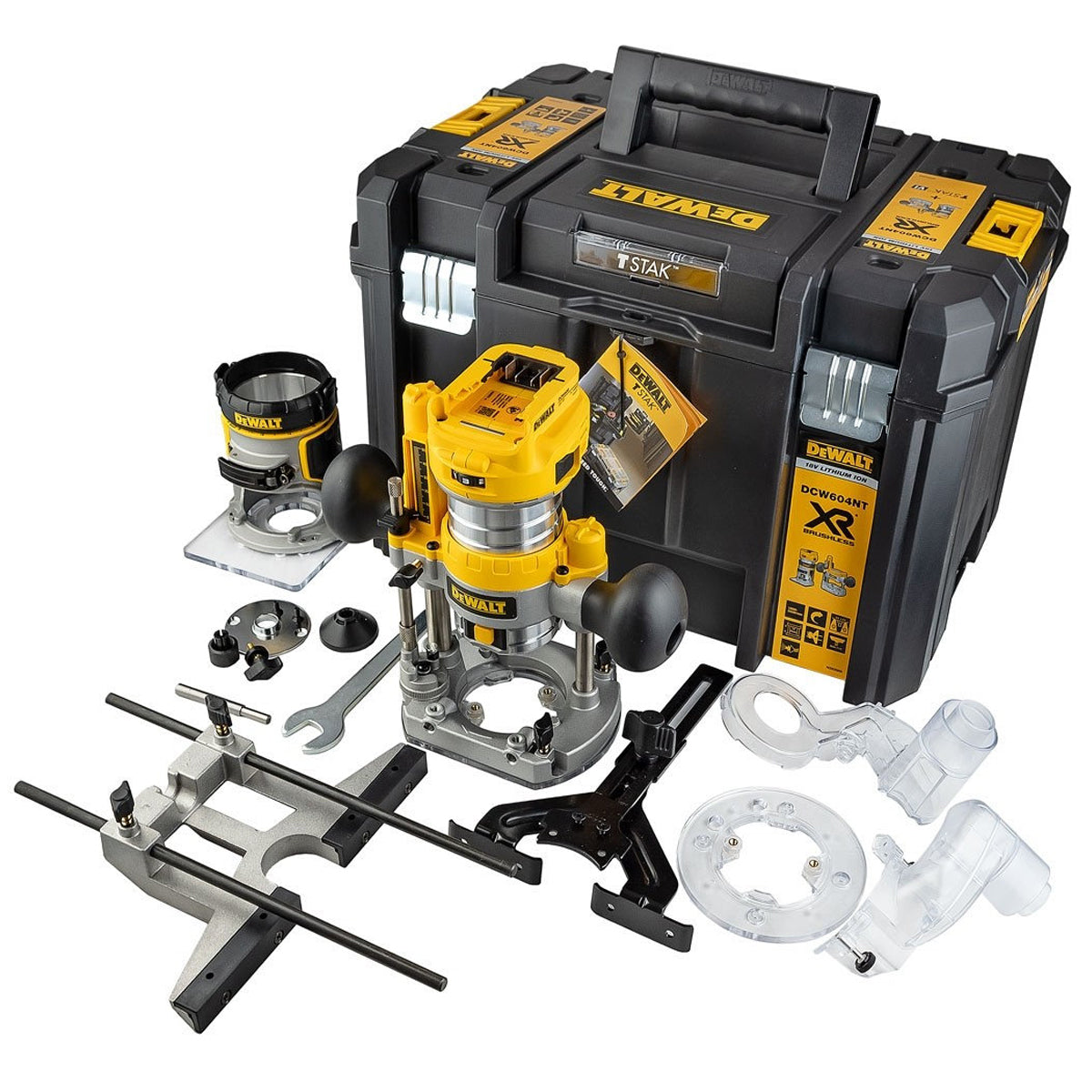 Dewalt DCW604NT 18V XR Brushless 1/4in Twin Base Router Trimmer Body Only