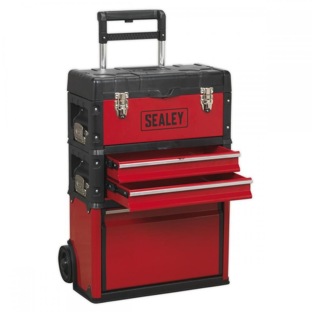 Sealey AP548 3 Compartment Mobile Steel/Composite Toolbox