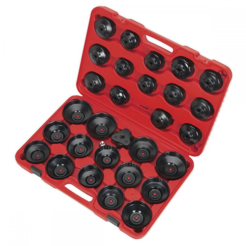 Sealey VS7006 Oil Filter Cap Wrench Set 30 Piece