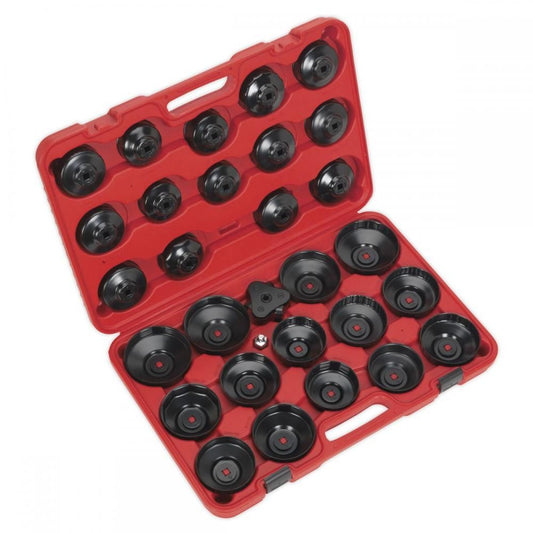 Sealey VS7006 Oil Filter Cap Wrench Set 30 Piece