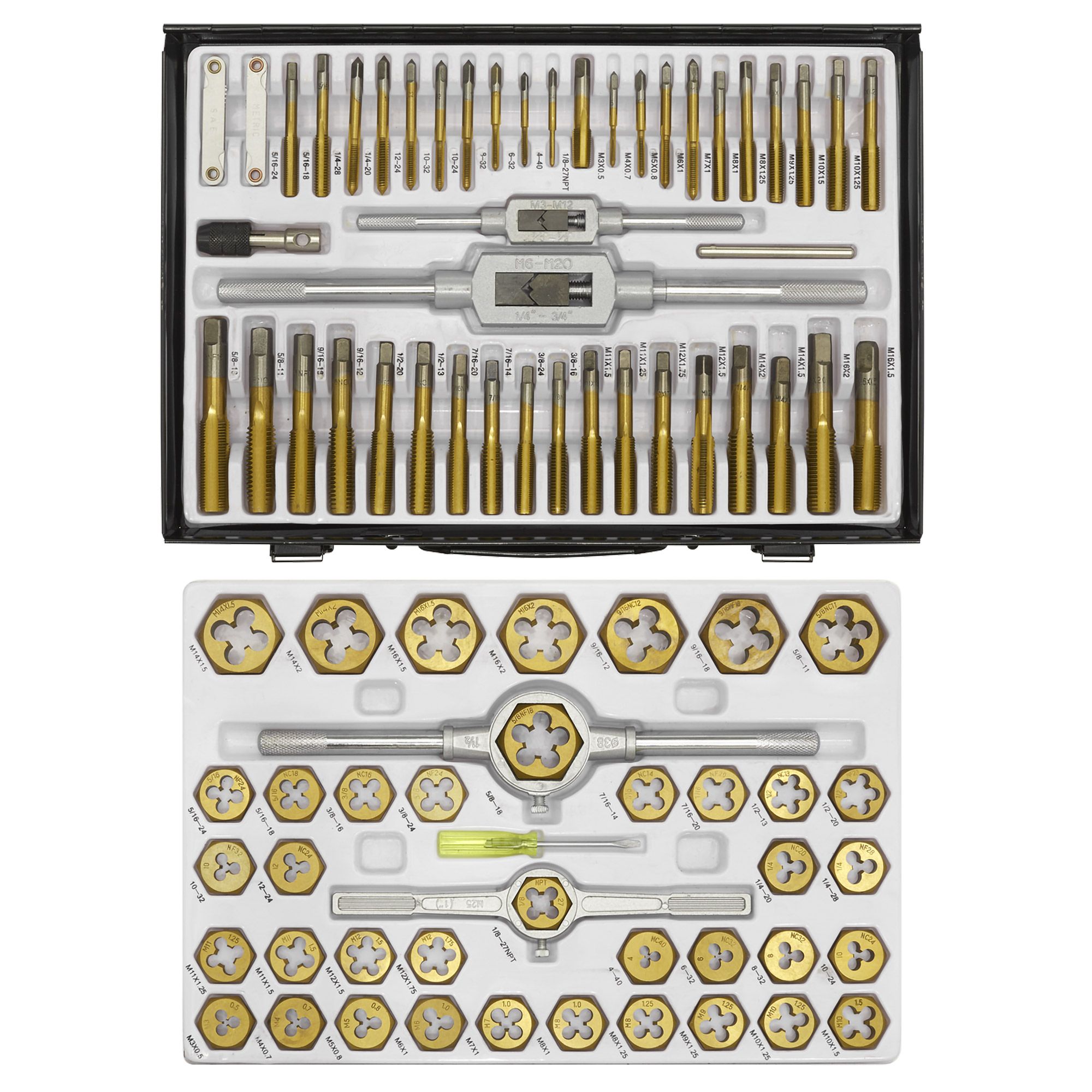 Sealey AK3086HIM Tap And Die Set Hexagonal Metric And Imperial 86pc