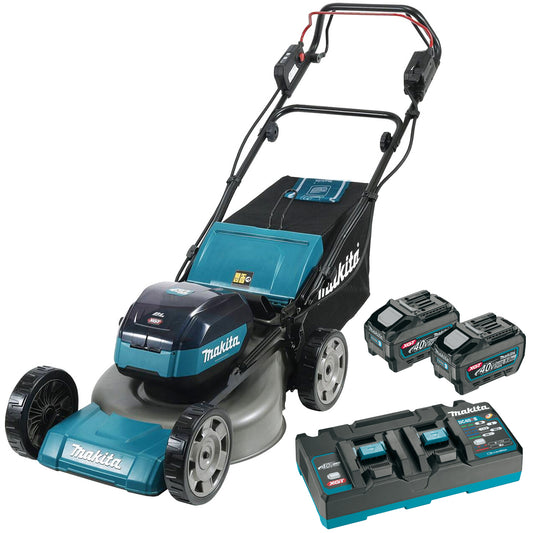 Makita LM001GT204 40Vmax XGT Brushless Lawnmower with 2 x 5.0Ah Battery & Charger