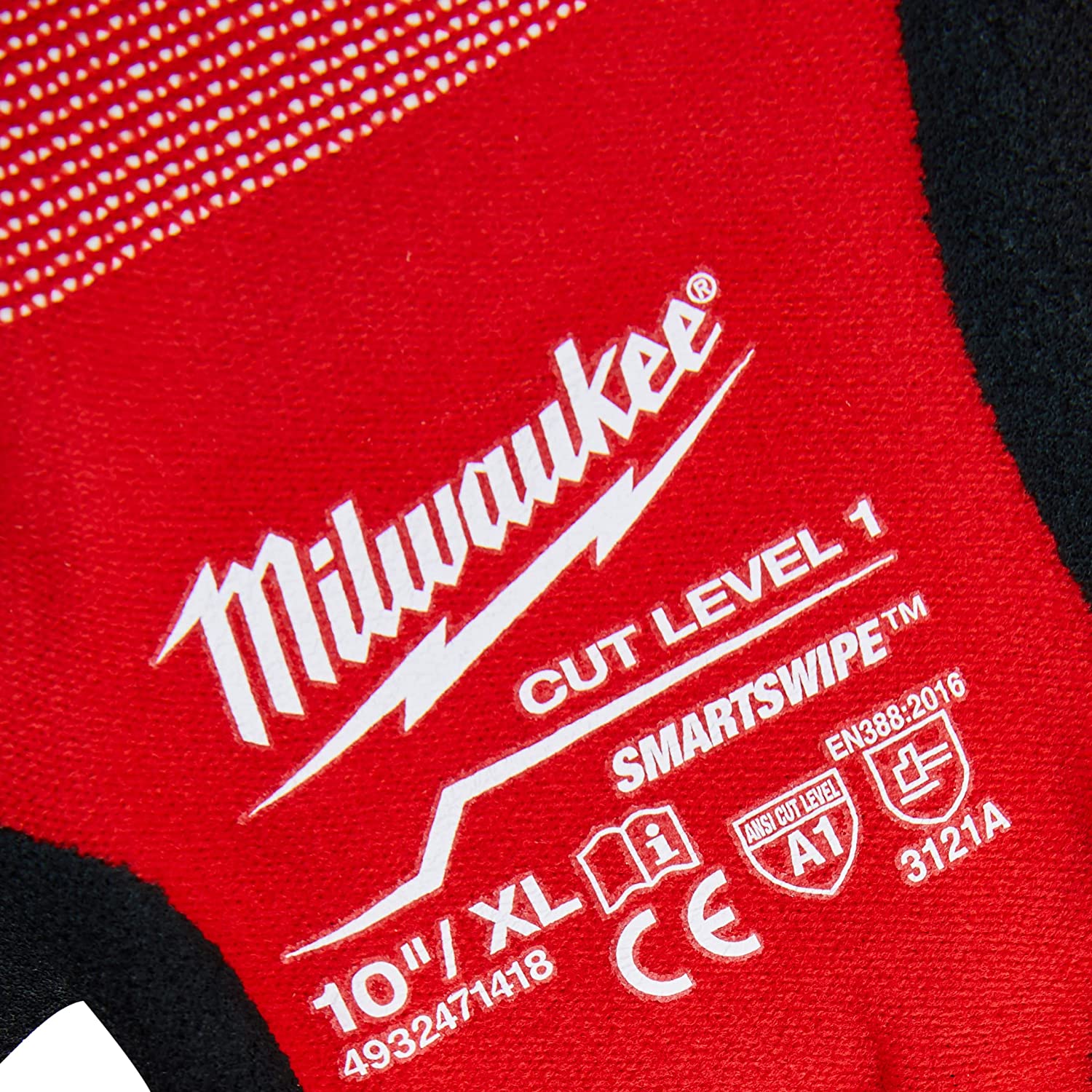 Milwaukee Cut-Resistant Dipped Gloves Cut Level 1 Size XL 4932471418