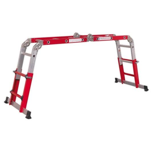 Sealey AFPL2 Aluminium Multipurpose Ladder Adjustable Height