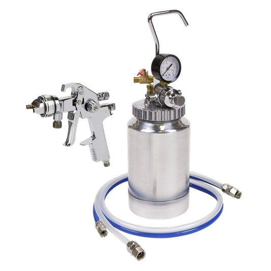Sealey HVLP-79/P Pressure Pot System with Spray Gun Hoses 1.7mm