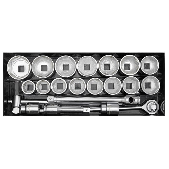 Sealey S0768 Socket Set 21pc 1inSq