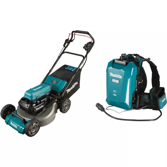 Makita LM001CX3 36V Brushless Lawn Mower With Portable 33.5Ah Back Pack Battery ( LM001CZ + PDC1200A02 )