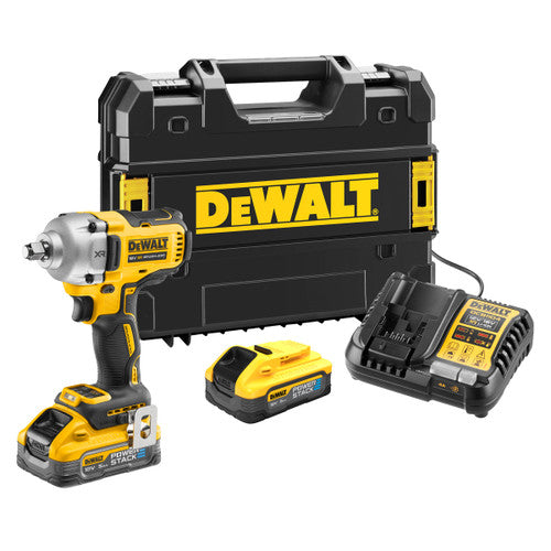 DeWalt DCF891H2T-GB 18V XR Brushless Impact Wrench with 2 x 5.0Ah Batteries & Charger