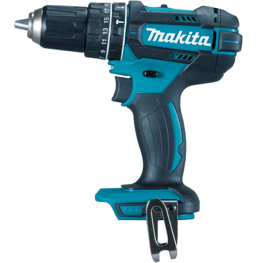 Makita DHP482Z 18V Combi Drill with 1 x 5.0Ah Battery + Charger + Accessories & Tool Bag
