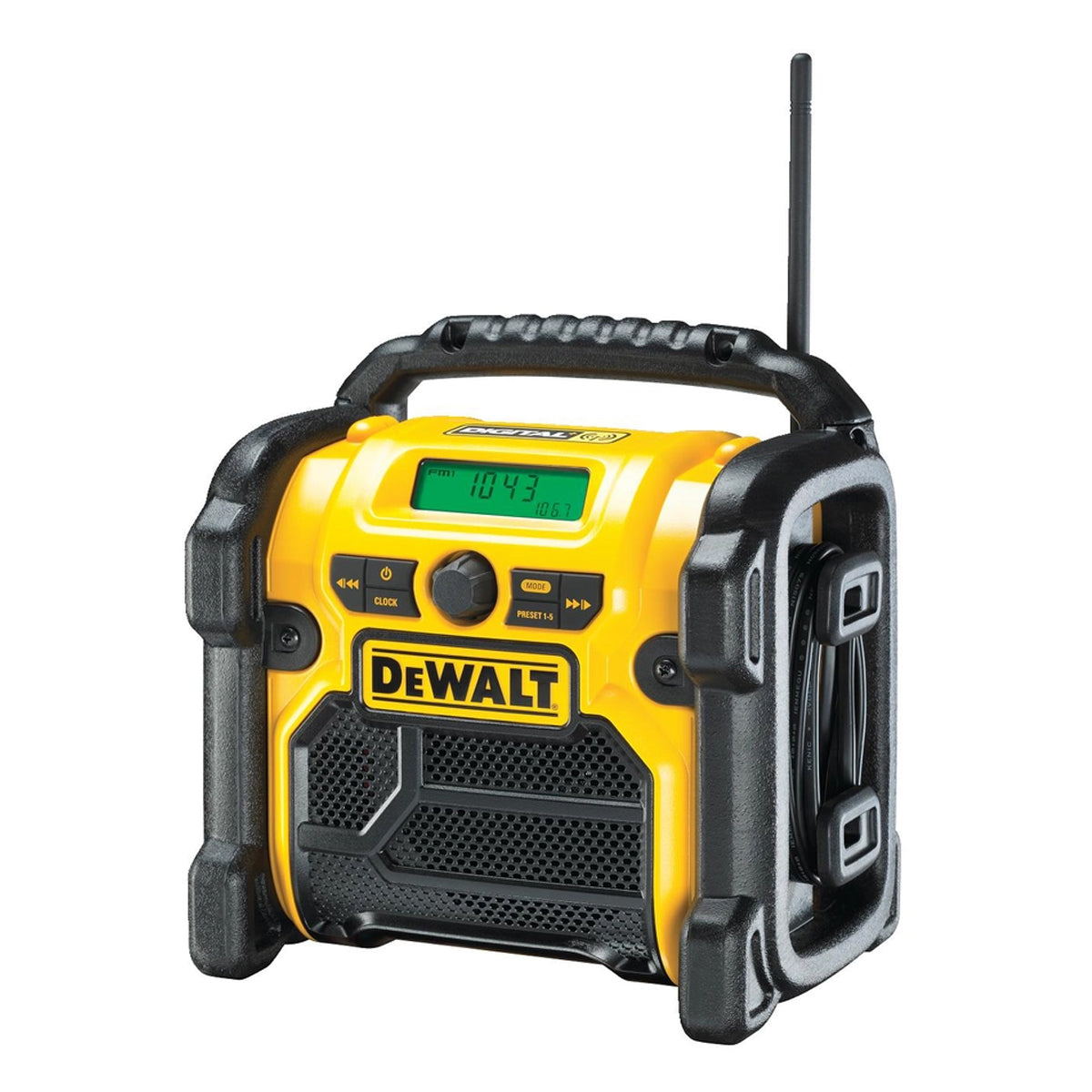 Dewalt DCR020 XR 10.8V 18V Compact DAB Digital Jobsite Radio 240V Body Only